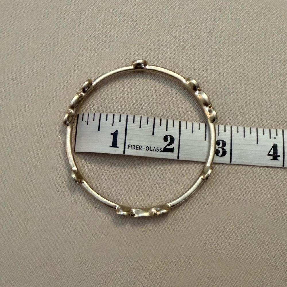 Silver Color Bangle Bracelet Set - Picture 6 of 7